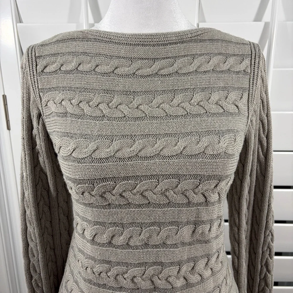 LRL Cable Knit Sweater - Picture 4 of 7